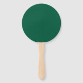Rich Donkergroene Hand Fan Handwaaier (Voorkant)