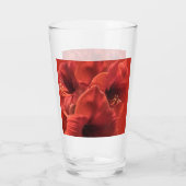 Rich Earth Ruby Red Amaryllis Foto Glas (Achterkant)