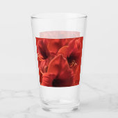 Rich Earth Ruby Red Amaryllis Foto Glas (Voorkant)