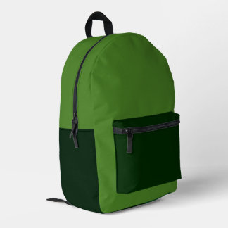 Rich Earthy Green Backpack Bedrukte Rugzak
