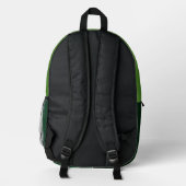 Rich Earthy Green Backpack  Bedrukte Rugzak (Achterkant)