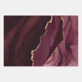 Rich Elegant Agate Gold Glitter Inpakpapier Vel (Voorkant 3)