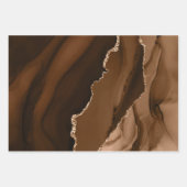 Rich Elegant Agate Gold Glitter Inpakpapier Vel (Voorkant 2)