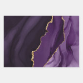 Rich Elegant Agate Gold Glitter Inpakpapier Vel (Voorkant)