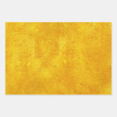 Rich Elegant Luxurous kerstGold Faux Folie Inpakpapier Vel (Voorkant 3)