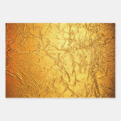 Rich Elegant Luxurous kerstGold Faux Folie Inpakpapier Vel (Voorkant 2)