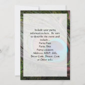 Rich, Elegant Peacock Feather Foto Kaart (Achterkant)