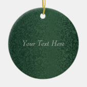 Rich Emerald Green Keramisch Ornament (Voorkant)