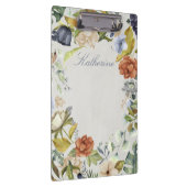 Rich Floral Border Personalized Klembord (Rechts)