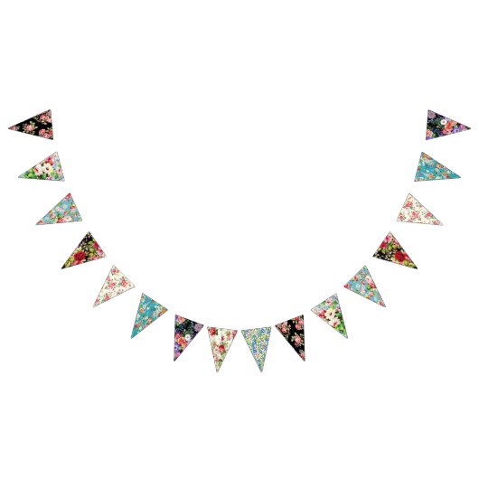 Rich Floral Bunting. Vlaggetjes (Alle)