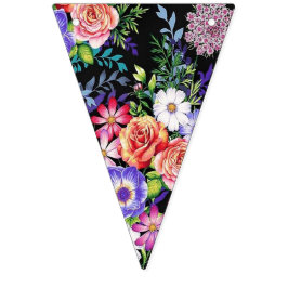 Rich Floral Bunting. Vlaggetjes