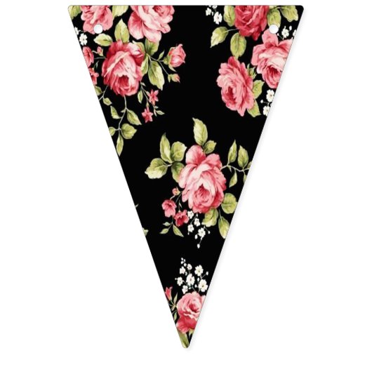 Rich  Floral Bunting. Vlaggetjes (Eerste vlag)