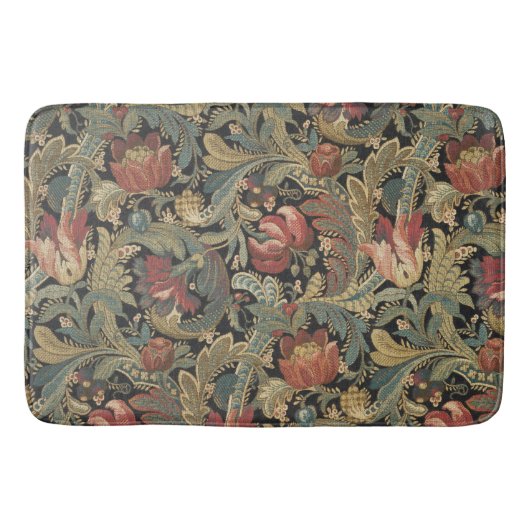 Rich Floral Tapestry Brocade Antiek Classic Badmat (Voorkant)
