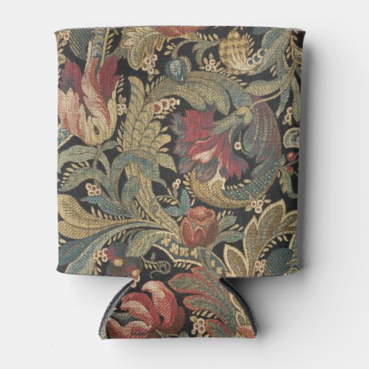 Rich Floral Tapestry Brocade Antiek Classic Blikjeskoeler (Voorkant)