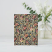 Rich Floral Tapestry Brocade Antiek Classic Briefkaart (Staand voorkant)
