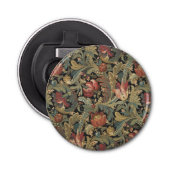 Rich Floral Tapestry Brocade Antiek Classic Button Flesopener (Voorkant)