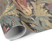 Rich Floral Tapestry Brocade Antiek Classic Cadeaupapier (Rol Hoek)