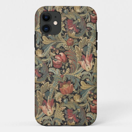 Rich Floral Tapestry Brocade Antiek Classic Case-Mate iPhone Case (Achterkant)
