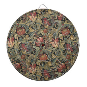 Rich Floral Tapestry Brocade Antiek Classic Dartbord