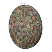 Rich Floral Tapestry Brocade Antiek Classic Dartbord (Voorkant Rechts)