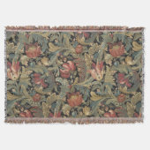 Rich Floral Tapestry Brocade Antiek Classic Deken (Voorkant)