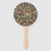 Rich Floral Tapestry Brocade Antiek Classic Handwaaier (Achterkant)