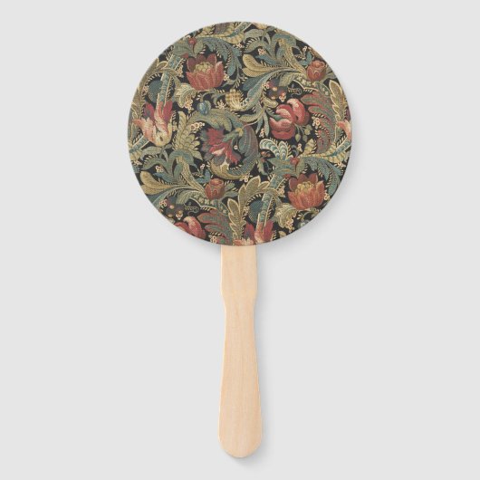 Rich Floral Tapestry Brocade Antiek Classic Handwaaier (Voorkant)