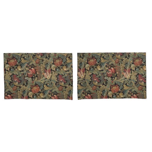 Rich Floral Tapestry Brocade Antiek Classic Kussensloop (Voorkant-Set)