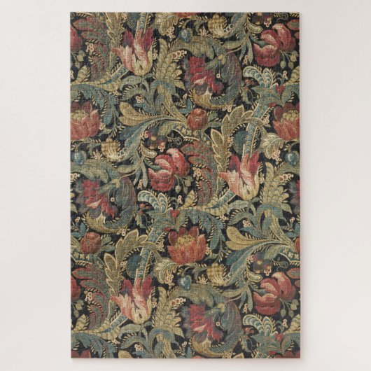 Rich Floral Tapestry Brocade Antiek Classic Legpuzzel (Verticaal)