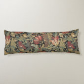 Rich Floral Tapestry Brocade Antiek Classic Lichaamskussen (Achterkant)