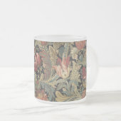 Rich Floral Tapestry Brocade Antiek Classic Matglas Koffiemok (Voorkant rechts)