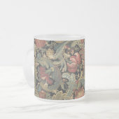 Rich Floral Tapestry Brocade Antiek Classic Matglas Koffiemok (Voorkant links)