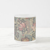 Rich Floral Tapestry Brocade Antiek Classic Matglas Koffiemok (Center)