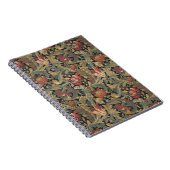 Rich Floral Tapestry Brocade Antiek Classic Notitieboek (Rechterzijde)