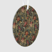 Rich Floral Tapestry Brocade Antiek Classic Ornament (voorkant)