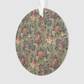 Rich Floral Tapestry Brocade Antiek Classic Ornament (voorkant)