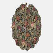 Rich Floral Tapestry Brocade Antiek Classic Ornament Kaart (Rechts)