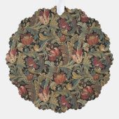 Rich Floral Tapestry Brocade Antiek Classic Ornament Kaart (Achterkant)