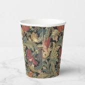 Rich Floral Tapestry Brocade Antiek Classic Papieren Bekers (Rechts)