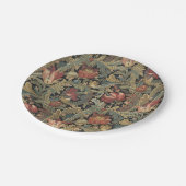 Rich Floral Tapestry Brocade Antiek Classic Papieren Bordje (Gekanteld)