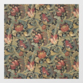 Rich Floral Tapestry Brocade Antiek Classic Raamsticker (Vel)