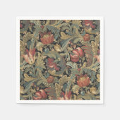 Rich Floral Tapestry Brocade Antiek Classic Servet (Voorkant)