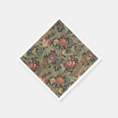 Rich Floral Tapestry Brocade Antiek Classic Servet (Hoek)