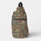 Rich Floral Tapestry Brocade Antiek Classic Sling Bag (Voorkant)