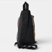 Rich Floral Tapestry Brocade Antiek Classic Sling Bag (Achterkant)