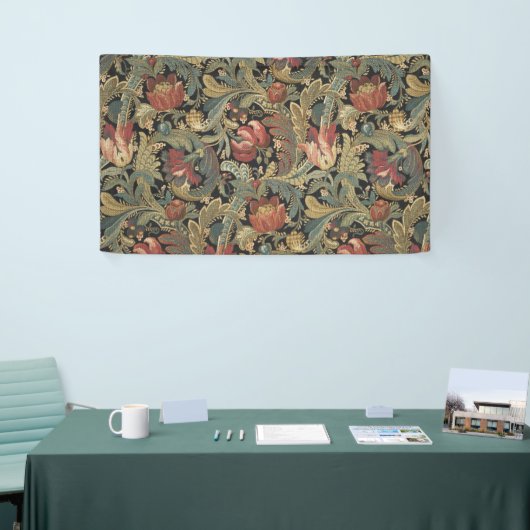 Rich Floral Tapestry Brocade Antiek Classic Spandoek (Beurs)