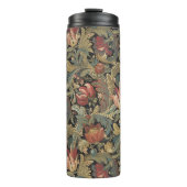Rich Floral Tapestry Brocade Antiek Classic Thermosbeker (Voorkant)