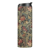 Rich Floral Tapestry Brocade Antiek Classic Thermosbeker (Gedraaid links)