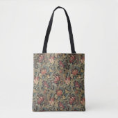 Rich Floral Tapestry Brocade Antiek Classic Tote Bag (Voorkant)