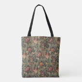 Rich Floral Tapestry Brocade Antiek Classic Tote Bag (Achterkant)